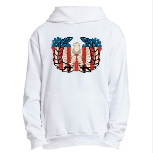 Warrant Officer Corps Eagle Rising Retro Flag Urban Pullover Hoodie