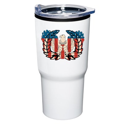 Warrant Officer Corps Eagle Rising Retro Flag Tumbler