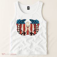 Warrant Officer Corps Eagle Rising Retro Flag Tank Top