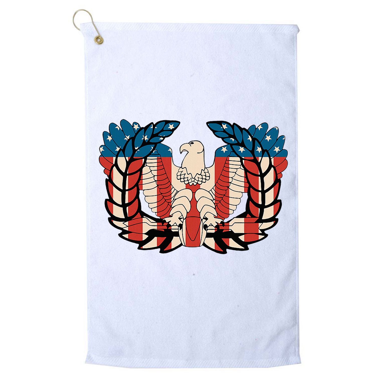 Warrant Officer Corps Eagle Rising Retro Flag Golf Towel