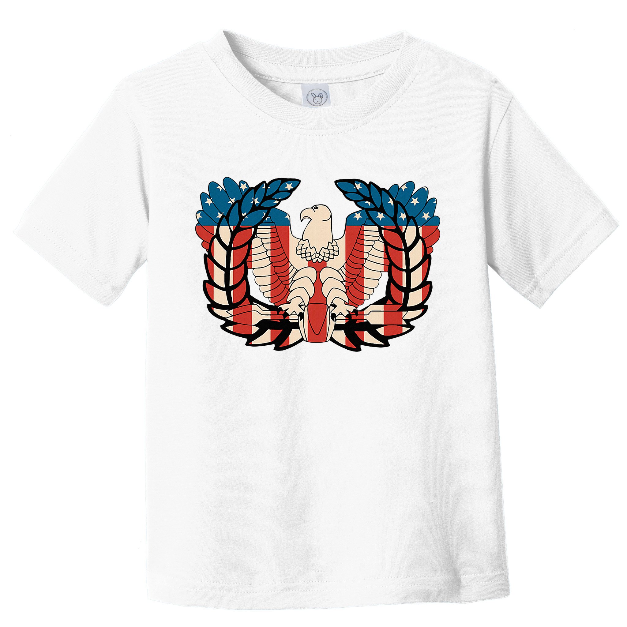 Warrant Officer Corps Eagle Rising Retro Flag Toddler T-Shirt