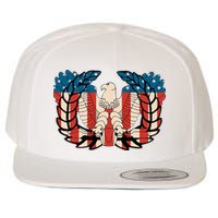 Warrant Officer Corps Eagle Rising Retro Flag Wool Snapback Cap