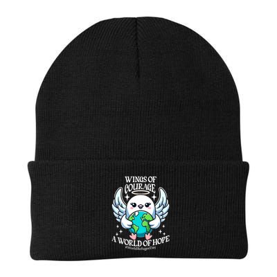 Wings Of Courage World Of Hope World Refugee Day Dove Earth Gift Beanie