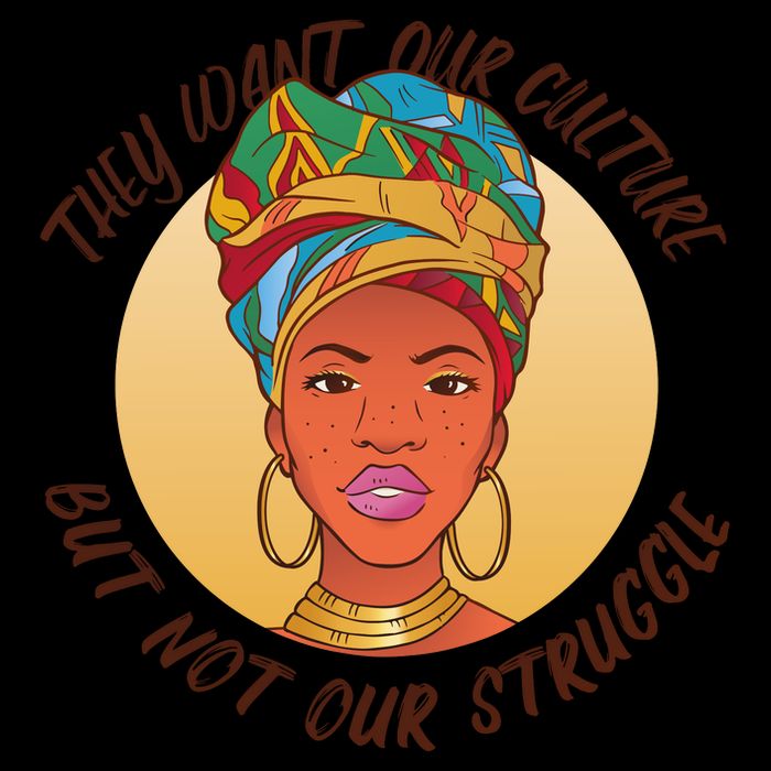 Want Our Culture Not Our Struggle African Female Sweatshirt