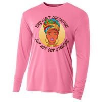 Want Our Culture Not Our Struggle African Female Cooling Performance Long Sleeve Crew