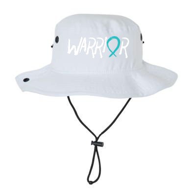 Warrior Ovarian Cancer Carcinoma Gynecology Teal Ribbon Gift Legacy Cool Fit Booney Bucket Hat