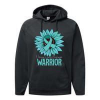 Warrior Ovarian Cancer Awareness Performance Fleece Hoodie