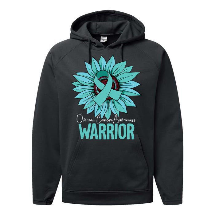 Warrior Ovarian Cancer Awareness Performance Fleece Hoodie