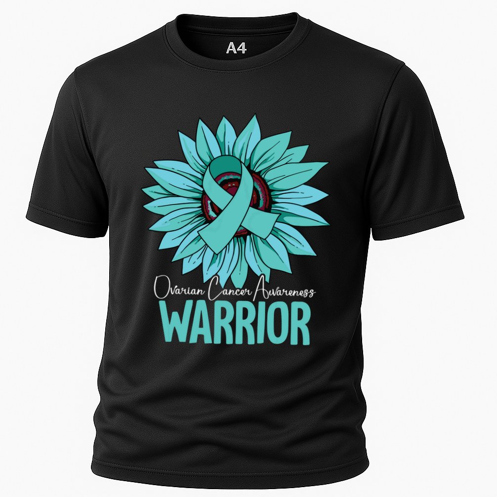 Warrior Ovarian Cancer Awareness Cooling Performance Crew T-Shirt