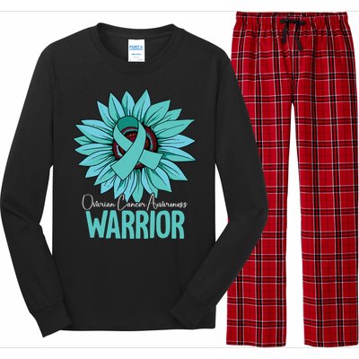 Warrior Ovarian Cancer Awareness Long Sleeve Pajama Set