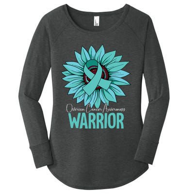 Warrior Ovarian Cancer Awareness Women's Perfect Tri Tunic Long Sleeve Shirt