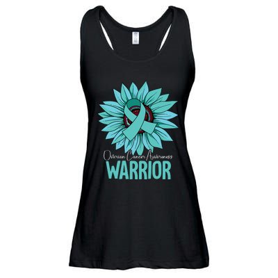 Warrior Ovarian Cancer Awareness Ladies Essential Flowy Tank