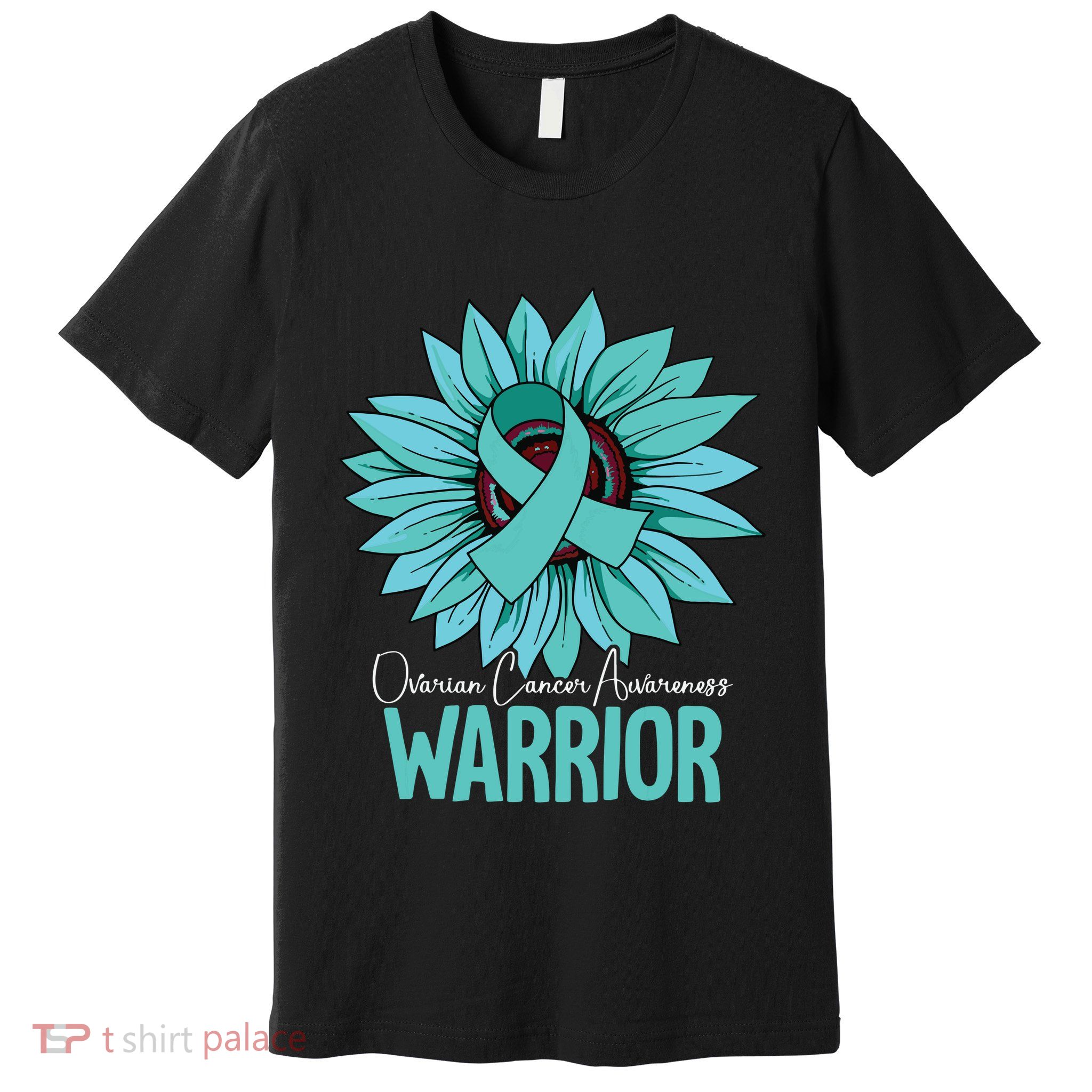 Warrior Ovarian Cancer Awareness Premium T-Shirt