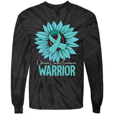 Warrior Ovarian Cancer Awareness Tie-Dye Long Sleeve Shirt