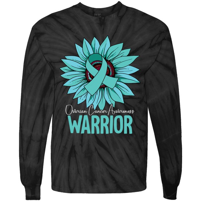 Warrior Ovarian Cancer Awareness Tie-Dye Long Sleeve Shirt