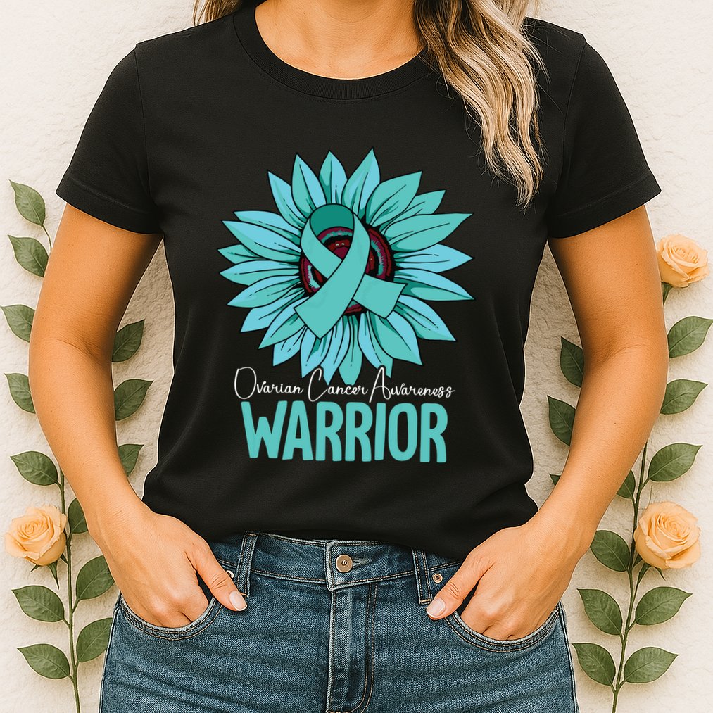 Warrior Ovarian Cancer Awareness Womens T-Shirt