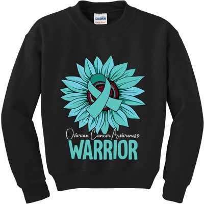 Warrior Ovarian Cancer Awareness Kids Sweatshirt