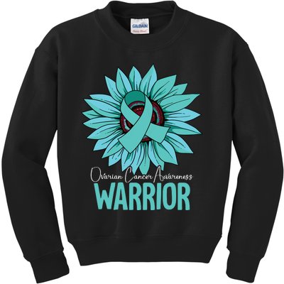 Warrior Ovarian Cancer Awareness Kids Sweatshirt