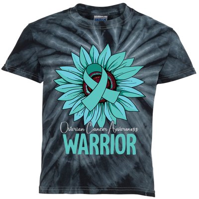 Warrior Ovarian Cancer Awareness Kids Tie-Dye T-Shirt