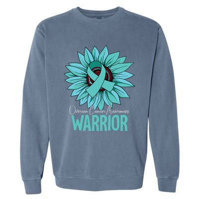 Warrior Ovarian Cancer Awareness Garment-Dyed Sweatshirt