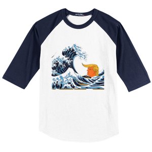 Wave Of Change KamalaS Surge Engulfs Trump Baseball Sleeve Shirt