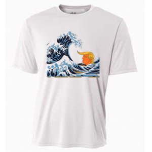 Wave Of Change KamalaS Surge Engulfs Trump Cooling Performance Crew T-Shirt