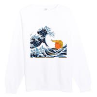 Wave Of Change KamalaS Surge Engulfs Trump Premium Crewneck Sweatshirt