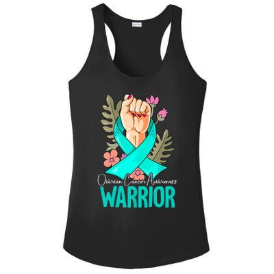 Warrior Ovarian Cancer Awareness Ladies PosiCharge Competitor Racerback Tank