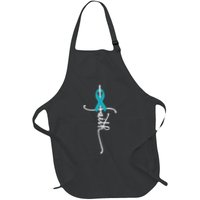 Women Ovarian Cancer Faith Ovarian Cancer Awareness Vneck Apron