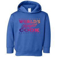 World’s Okayest Cook Chef Funny Sarcastic Gag Cute Gift Toddler Hoodie