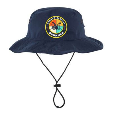 Worlds Okayest Drummer Vintage Legacy Cool Fit Booney Bucket Hat