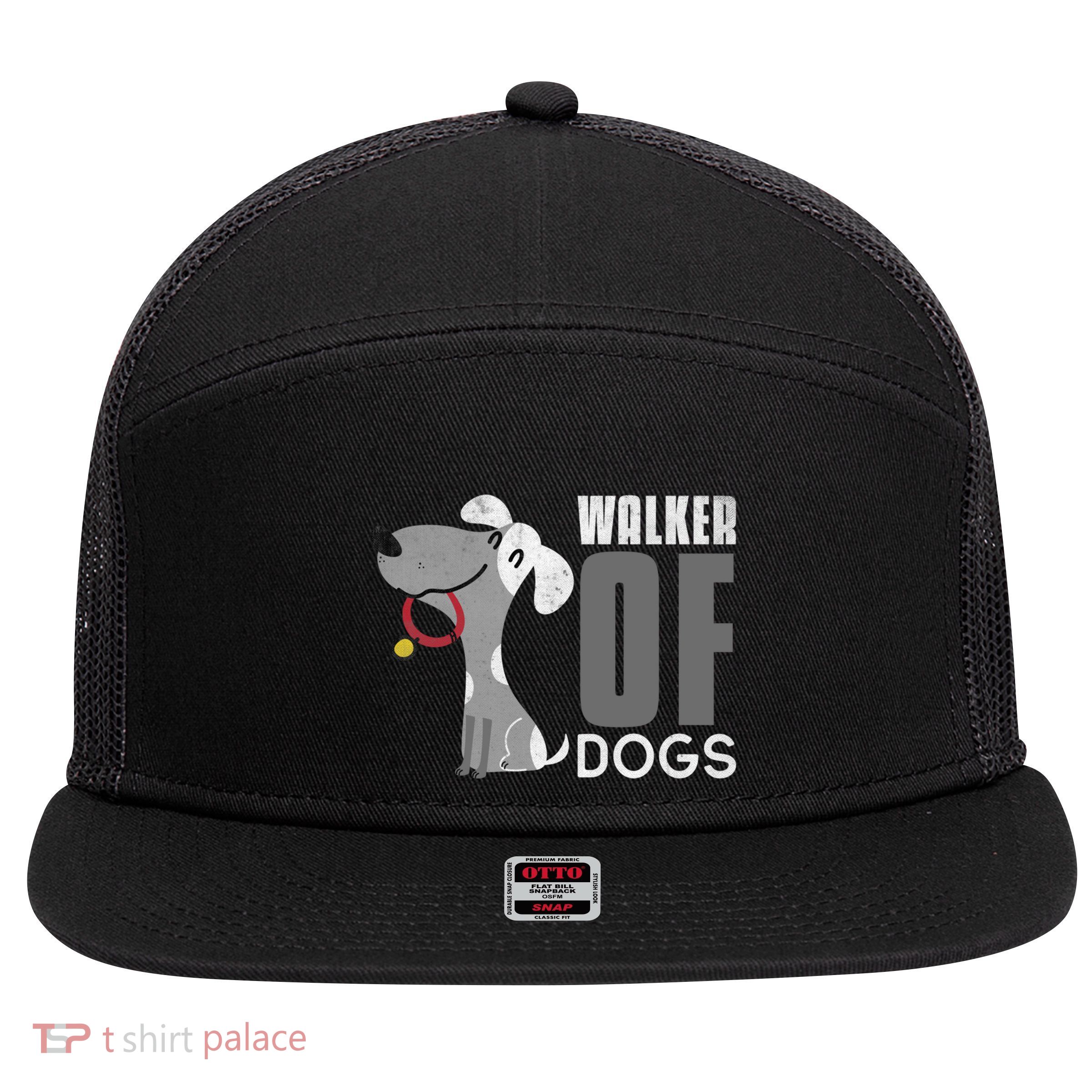 Walker Of Dogs For Professional Dog Walkers Trainers Gift Cool Gift 7 Panel Mesh Trucker Snapback Hat