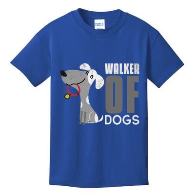 Walker Of Dogs For Professional Dog Walkers Trainers Gift Cool Gift Kids T-Shirt