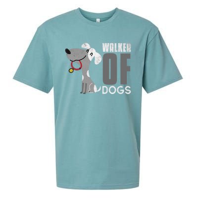 Walker Of Dogs For Professional Dog Walkers Trainers Gift Cool Gift Sueded Cloud Jersey T-Shirt