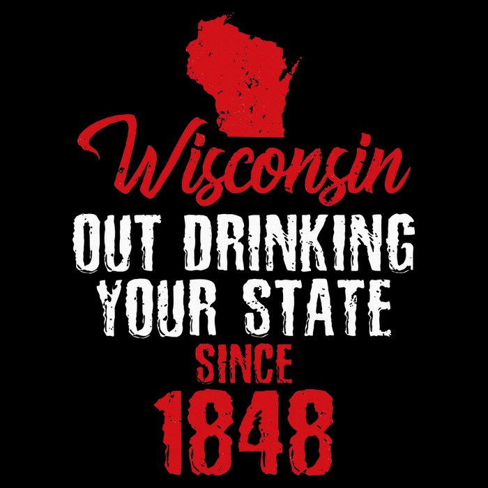 Wisconsin Out Drinking Your State Since 1848 Zip Tote Bag