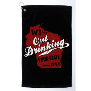 Wisconsin Out Drinking Your State Beer Group Platinum Collection Golf Towel