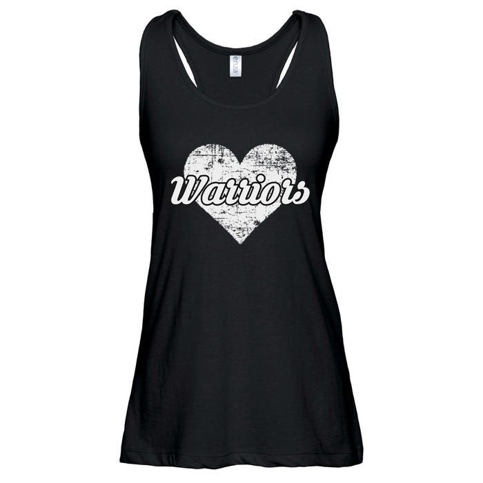 Warriors Over Distressed Heart Ontario Ladies Essential Flowy Tank