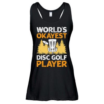 World's Okayest Disc Golf Player Ladies Essential Flowy Tank