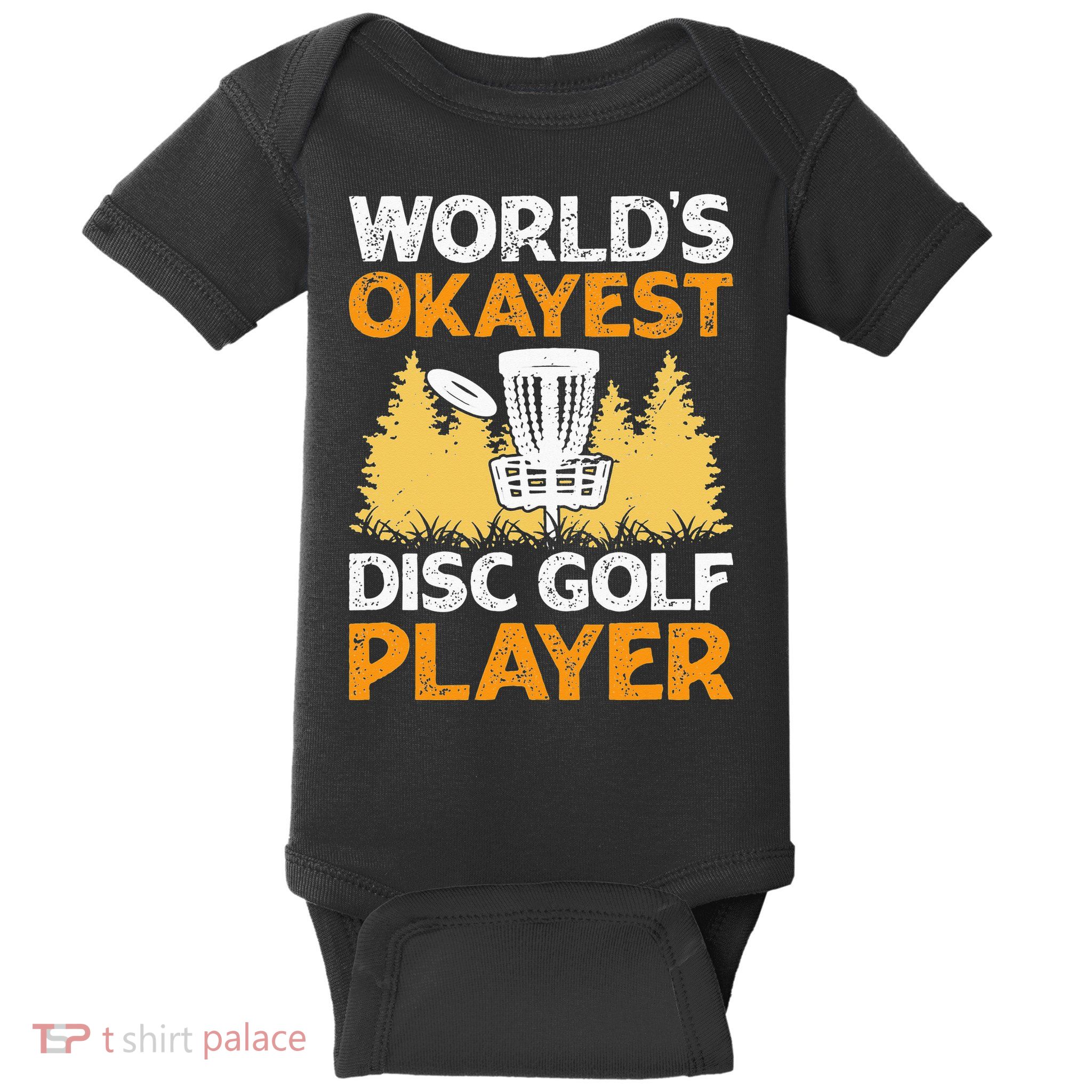 World's Okayest Disc Golf Player Baby Bodysuit