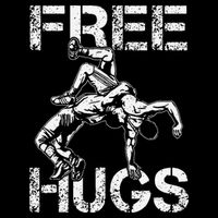 Wrestling Outfit  Distressed Free Hug Wrestling Wrestler  T-Shirt