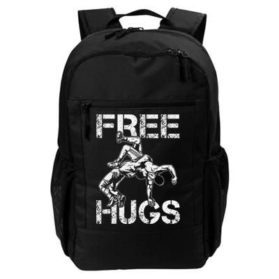Wrestling Outfit  Distressed Free Hug Wrestling Wrestler  Backpack