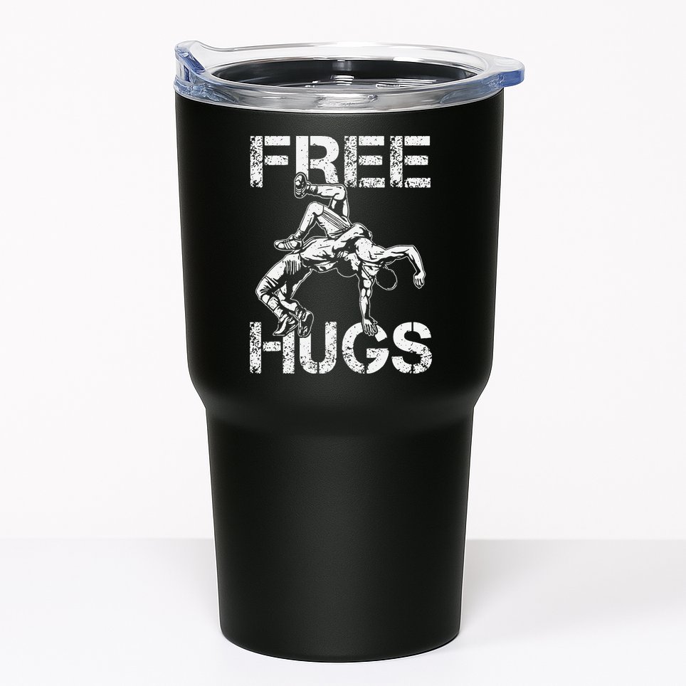 Wrestling Outfit  Distressed Free Hug Wrestling Wrestler  Tumbler