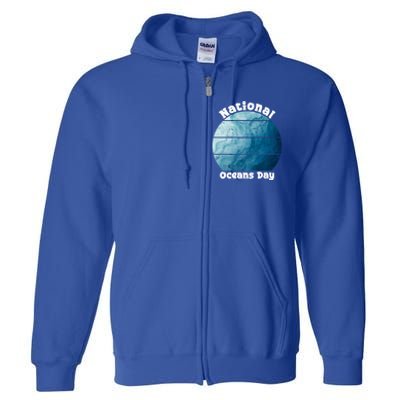 World Oceans Day Save Our Natural Environt 8 June Gift Full Zip Hoodie