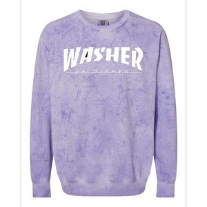 Washer Of Dishes Colorblast Crewneck Sweatshirt