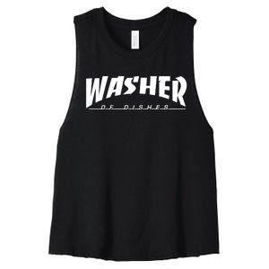 Washer Of Dishes Women's Racerback Cropped Tank