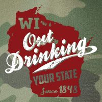 Wisconsin Out Drinking Your State Beer Group Legacy Tie Dye Trucker Hat
