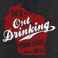 Wisconsin Out Drinking Your State Beer Group 7 Panel Mesh Trucker Snapback Hat