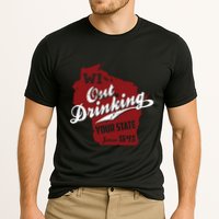 Wisconsin Out Drinking Your State Beer Group Cooling Performance Crew T-Shirt