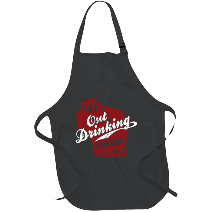 Wisconsin Out Drinking Your State Beer Group Apron