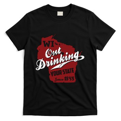 Wisconsin Out Drinking Your State Beer Group T-Shirt